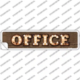 Office Bulb Lettering Novelty Narrow Sticker Decal