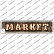 Market Bulb Lettering Novelty Narrow Sticker Decal