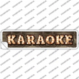 Karaoke Bulb Lettering Novelty Narrow Sticker Decal
