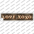 Love XOXO Bulb Lettering Novelty Narrow Sticker Decal