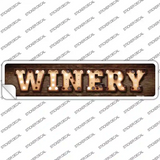 Winery Bulb Lettering Novelty Narrow Sticker Decal