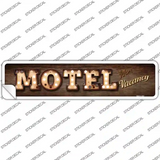 Motel No Vacancy Bulb Lettering Novelty Narrow Sticker Decal