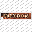 Freedom Bulb Lettering Novelty Narrow Sticker Decal