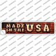 Made in the USA Bulb Lettering Novelty Narrow Sticker Decal