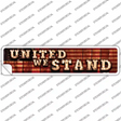 United We Stand Bulb Lettering Novelty Narrow Sticker Decal