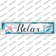 Relax Zone Novelty Narrow Sticker Decal
