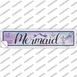 Mermaid Zone Novelty Narrow Sticker Decal