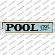 Pool Time Novelty Narrow Sticker Decal