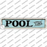 Pool Time Novelty Narrow Sticker Decal