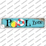 Pool Zone Novelty Narrow Sticker Decal