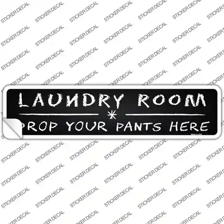 Laundry Room Novelty Narrow Sticker Decal