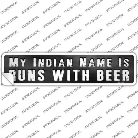 My Indian Name Novelty Narrow Sticker Decal