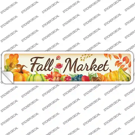 Fall Market Novelty Narrow Sticker Decal