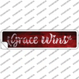Grace Wins Novelty Narrow Sticker Decal