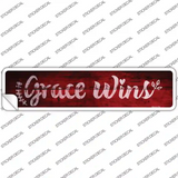 Grace Wins Novelty Narrow Sticker Decal