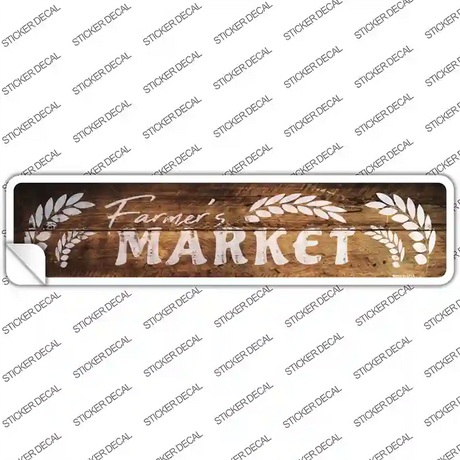 Farmers Market Novelty Narrow Sticker Decal