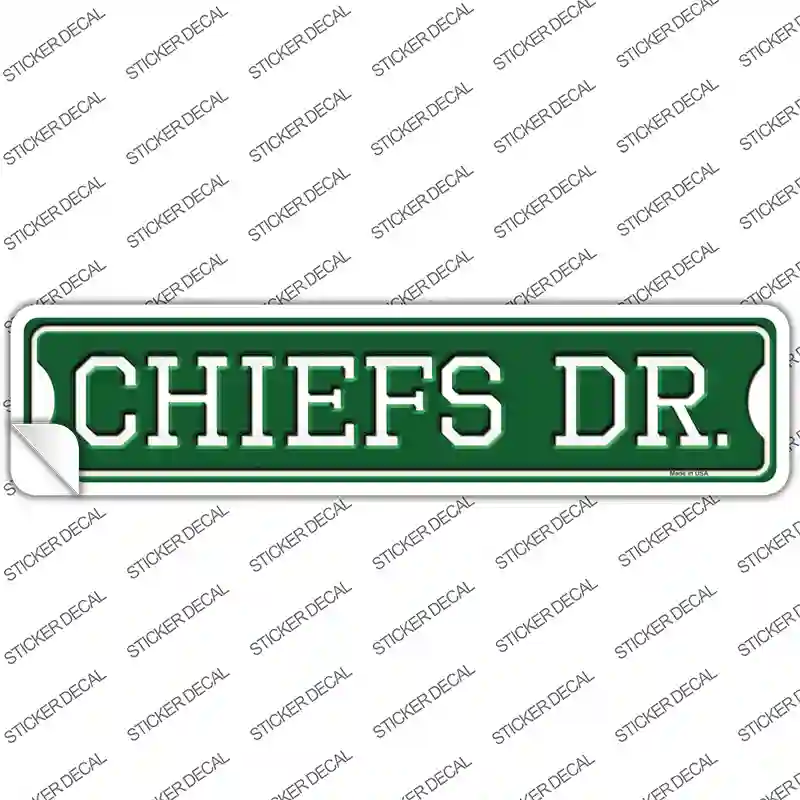 Chiefs Dr Novelty Narrow Sticker Decal