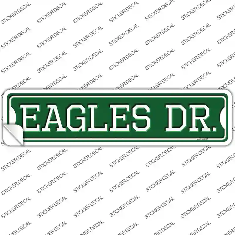 Eagles Dr Novelty Narrow Sticker Decal