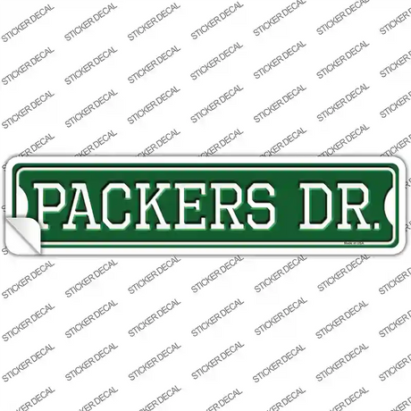 Packers Dr Novelty Narrow Sticker Decal
