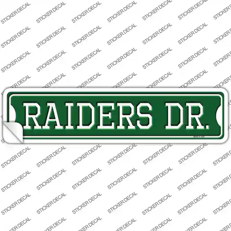 Raiders Dr Novelty Narrow Sticker Decal