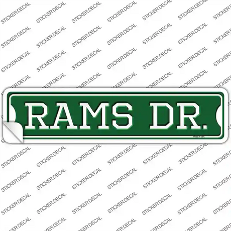 Rams Dr Novelty Narrow Sticker Decal