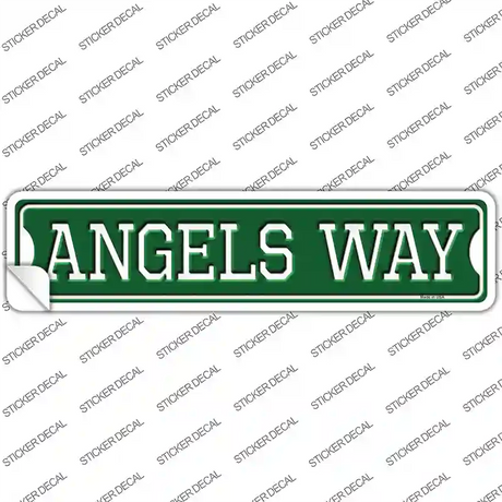 Angels Way Novelty Narrow Sticker Decal