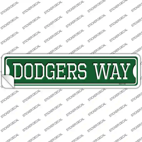 Dodgers Way Novelty Narrow Sticker Decal