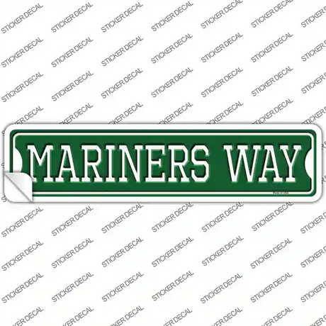 Mariners Way Novelty Narrow Sticker Decal