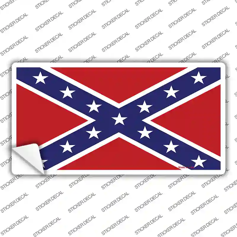 Confederate Flag Novelty Sticker Decal