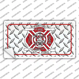 Fire Fighter Rescue Novelty Sticker Decal