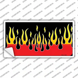 Flames Novelty Sticker Decal