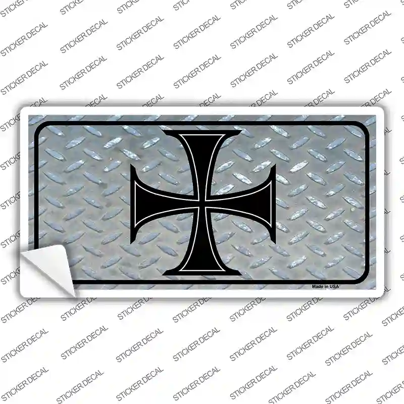 Maltese Cross Novelty Sticker Decal