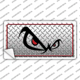 No Fear Eyes Diamond Novelty Sticker Decal