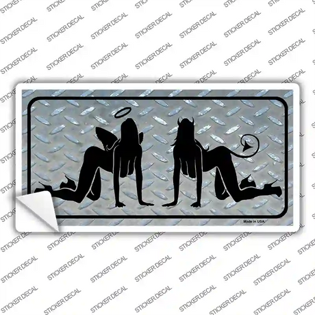 Angel And Devil Novelty Sticker Decal