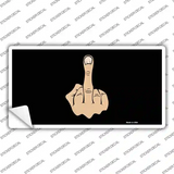 Middle Finger Novelty Sticker Decal