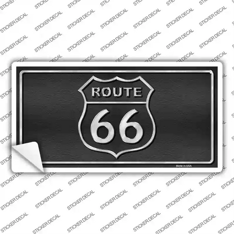 Route 66 Shield Black Novelty Sticker Decal