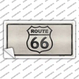 Route 66 Shield White Novelty Sticker Decal