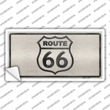 Route 66 Shield White Novelty Sticker Decal