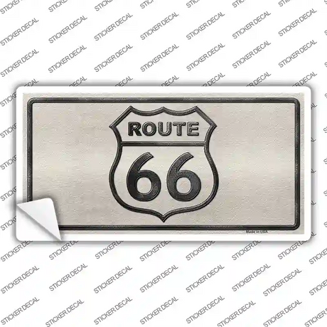 Route 66 Shield White Novelty Sticker Decal