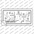 Route 66 Historic States Novelty Sticker Decal
