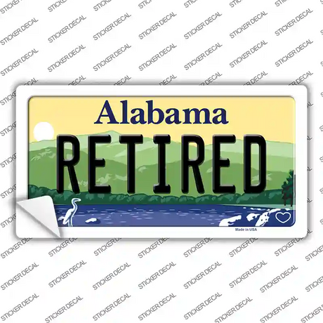 Retired Alabama Novelty Sticker Decal