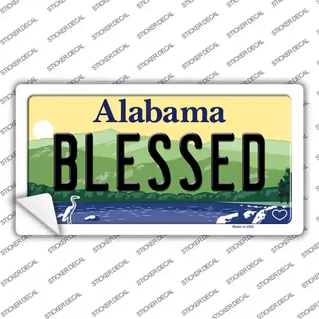 Blessed Alabama Novelty Sticker Decal