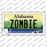 Zombie Alabama Novelty Sticker Decal
