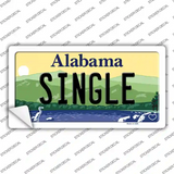 Single Alabama Novelty Sticker Decal