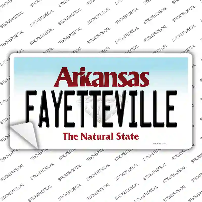 Fayetteville Arkansas Novelty Sticker Decal