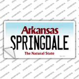 Springdale Arkansas Novelty Sticker Decal