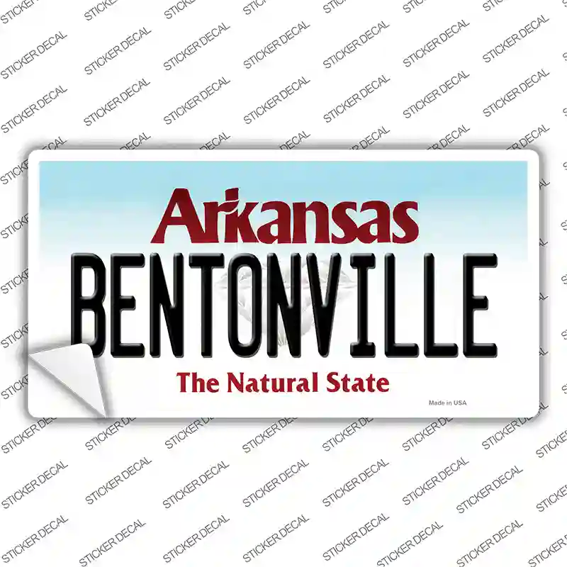 Bentonville Arkansas Novelty Sticker Decal