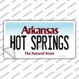 Hot Springs Arkansas Novelty Sticker Decal