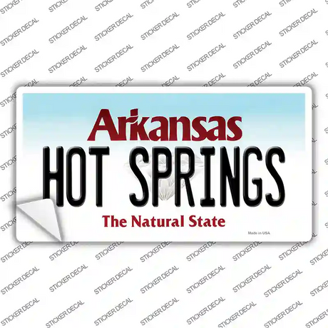 Hot Springs Arkansas Novelty Sticker Decal