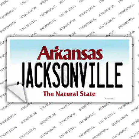 Jacksonville Arkansas Novelty Sticker Decal